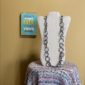 🐆Circle gray/black necklace🐆